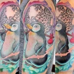 Фото тату пингвин 06,12,2021 - №025 - penguin tattoo - tatufoto.com