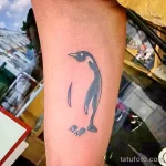 Фото тату пингвин 06,12,2021 - №036 - penguin tattoo - tatufoto.com