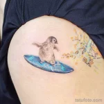 Фото тату пингвин 06,12,2021 - №050 - penguin tattoo - tatufoto.com