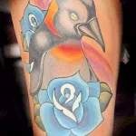 Фото тату пингвин 06,12,2021 - №086 - penguin tattoo - tatufoto.com
