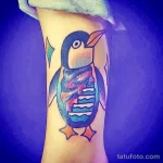Фото тату пингвин 06,12,2021 - №103 - penguin tattoo - tatufoto.com