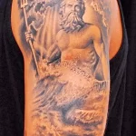 Фото тату посейдон 01,12,2021 - №0481 - Poseidon tattoo - tatufoto.com