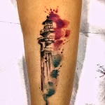 Фото татуировки с маяком 02,12,2021 - №0002 - lighthouse tattoo - tatufoto.com