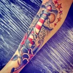 Фото татуировки с маяком 02,12,2021 - №0004 - lighthouse tattoo - tatufoto.com