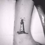 Фото татуировки с маяком 02,12,2021 - №0023 - lighthouse tattoo - tatufoto.com