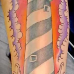 Фото татуировки с маяком 02,12,2021 - №0025 - lighthouse tattoo - tatufoto.com