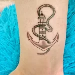 Фото татуировки с маяком 02,12,2021 - №0028 - lighthouse tattoo - tatufoto.com