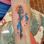 Фото татуировки с маяком 02,12,2021 - №0030 - lighthouse tattoo - tatufoto.com
