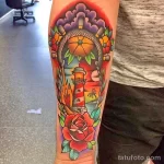 Фото татуировки с маяком 02,12,2021 - №0033 - lighthouse tattoo - tatufoto.com