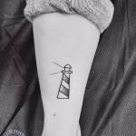 Фото татуировки с маяком 02,12,2021 - №0037 - lighthouse tattoo - tatufoto.com