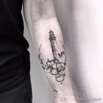 Фото татуировки с маяком 02,12,2021 - №0043 - lighthouse tattoo - tatufoto.com