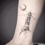 Фото татуировки с маяком 02,12,2021 - №0519 - lighthouse tattoo - tatufoto.com