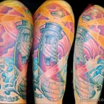 Фото татуировки с маяком 02,12,2021 - №0534 - lighthouse tattoo - tatufoto.com
