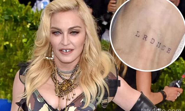 Мадонна не даст о себе забыть: новая татуировка на иврите, перепалка с «50 Cent» и другое
