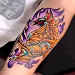 тату анубис для мужчины 30.12.2021 №0020 - anubis tattoo for men - tatufoto.com