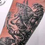 тату анубис на кисти 30.12.2021 №0012 - anubis tattoo on the wrist - tatufoto.com