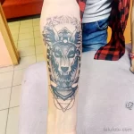 тату анубис на предплечье 30.12.2021 №0006 - anubis tattoo on forearm - tatufoto.com