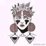 эскиз тату весы 09,12,2021 - №010 - Libra Tattoo Sketch - tatufoto.com