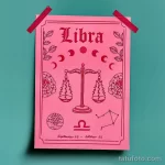 эскиз тату весы 09,12,2021 - №091 - Libra Tattoo Sketch - tatufoto.com