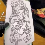 эскиз тату весы 09,12,2021 - №216 - Libra Tattoo Sketch - tatufoto.com