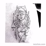эскиз тату весы 09,12,2021 - №232 - Libra Tattoo Sketch - tatufoto.com