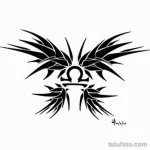 эскиз тату весы 09,12,2021 - №247 - Libra Tattoo Sketch - tatufoto.com