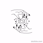 эскиз тату весы 09,12,2021 - №263 - Libra Tattoo Sketch - tatufoto.com