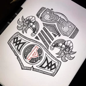 эскиз тату кельтика 08,12,2021 - №535 - эскиз тату кельтика - tatufoto.com