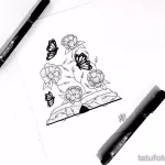 эскиз тату книга 10,12,2021 - №016 - sketch tattoo book - tatufoto.com