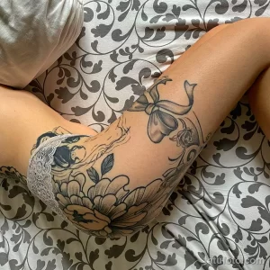 Рисунок тату на попе (ягодице) 26.01.22 №0084 - tattoo on the pope (buttock) tatufoto.com