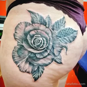 Рисунок тату на попе (ягодице) 26.01.22 №0085 - tattoo on the pope (buttock) tatufoto.com