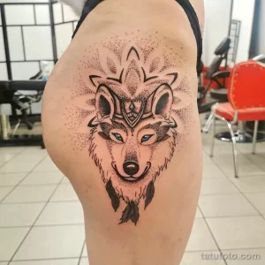 Рисунок тату на попе (ягодице) 26.01.22 №0300 - tattoo on the pope (buttock) tatufoto.com