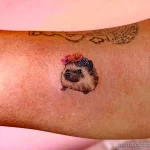 Рисунок тату с Ёжиком - фото пример 23.01.22 №0072 - hedgehog tattoo tatufoto.com