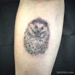 Рисунок тату с Ёжиком - фото пример 23.01.22 №0127 - hedgehog tattoo tatufoto.com