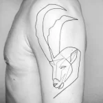 Рисунок тату со знаком зодиака козерог 22.01.22 №0108 - tattoo Capricorn tatufoto.com