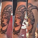 Рисунок тату со знаком зодиака козерог 22.01.22 №0130 - tattoo Capricorn tatufoto.com