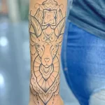 Рисунок тату со знаком зодиака козерог 22.01.22 №0137 - tattoo Capricorn tatufoto.com