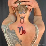 Рисунок тату со знаком зодиака козерог 22.01.22 №0225 - tattoo Capricorn tatufoto.com