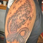 Рисунок тату со знаком зодиака козерог 22.01.22 №0236 - tattoo Capricorn tatufoto.com