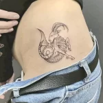 Рисунок тату со знаком зодиака козерог 22.01.22 №0250 - tattoo Capricorn tatufoto.com