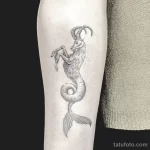 Рисунок тату со знаком зодиака козерог 22.01.22 №0267 - tattoo Capricorn tatufoto.com