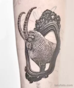 Рисунок тату со знаком зодиака козерог 22.01.22 №0341 - tattoo Capricorn tatufoto.com