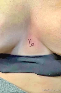 Рисунок тату со знаком зодиака козерог 22.01.22 №0342 - tattoo Capricorn tatufoto.com