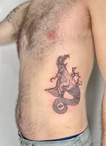 Рисунок тату со знаком зодиака козерог 22.01.22 №0343 - tattoo Capricorn tatufoto.com
