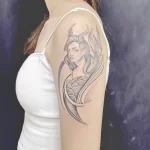 Рисунок тату со знаком зодиака козерог 22.01.22 №0350 - tattoo Capricorn tatufoto.com