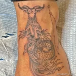 Рисунок тату со знаком зодиака козерог 22.01.22 №0355 - tattoo Capricorn tatufoto.com