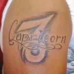 Рисунок тату со знаком зодиака козерог 22.01.22 №0383 - tattoo Capricorn tatufoto.com