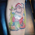 Фото тату к рождеству и новому году 07.01.22 №0230 - tattoo for christmas tatufoto.com