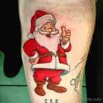 Фото тату к рождеству и новому году 07.01.22 №0284 - tattoo for christmas tatufoto.com