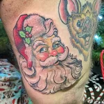 Фото тату к рождеству и новому году 07.01.22 №0344 - tattoo for christmas tatufoto.com